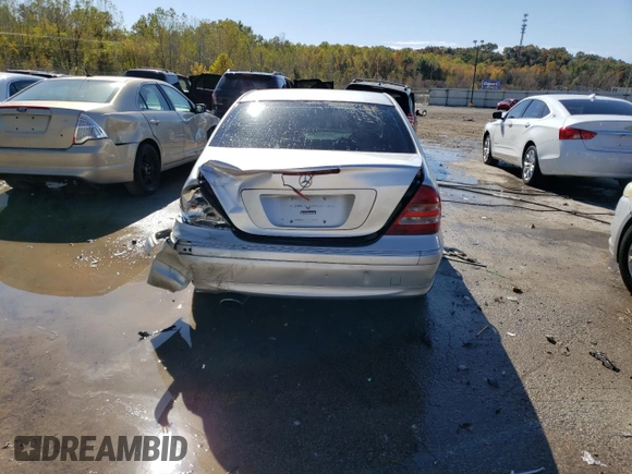 2004 Mercedes-Benz C 230 Kompressor with VIN WDBRF40J44F532276, listed as a Copart auction lot 72027053 with 146,556 mi miles and Non Repairable. Bid and sale history available at DreamBid. Image 6.