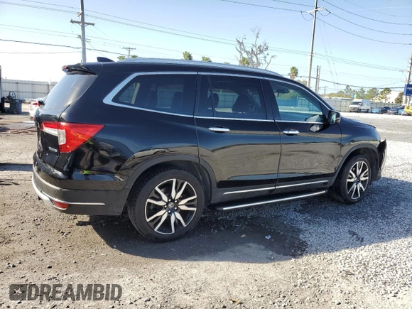 2019 Honda Pilot Touring 8-Passenger z VIN 5FNYF5H97KB007291, wystawiony jako Copart lot #47608765 z przebiegiem 70 758 mil mil oraz Szkoda całkowita • Salvage title. Historia ofert i sprzedaży dostępna na DreamBid. Obrazek 3.