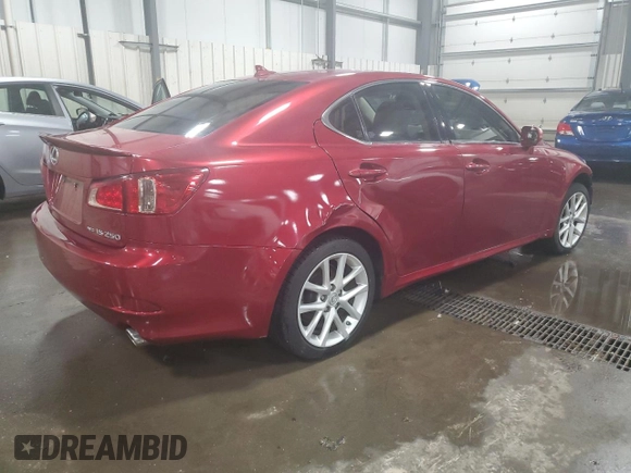 2012 Lexus IS 250 z VIN JTHCF5C23C2035824, wystawiony jako Copart lot #51487215 z przebiegiem 98 984 mil mil oraz Szkoda całkowita • Salvage title. Historia ofert i sprzedaży dostępna na DreamBid. Obrazek 3.