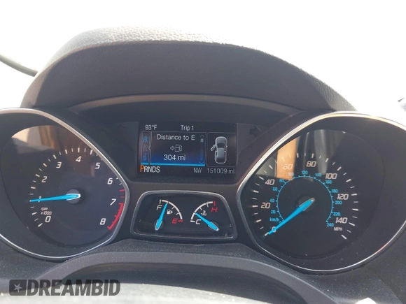 2013 Ford Escape SEL with VIN 1FMCU9HX5DUC90186, listed as a IAAI auction lot 42650691 with 151,009 mi miles and . Bid and sale history available at DreamBid. Image 7.