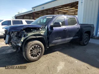2025 Toyota Tundra SR with VIN 5TFLA5DB4SX272290, listed as a Copart auction lot 47643535 with 4,344 mi miles and Salvage title. Bid and sale history available at DreamBid. Image 1.