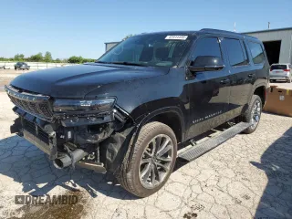 2024 Jeep Grand Wagoneer Series II Obsidian z VIN 1C4SJVFP5RS192539, wystawiony jako Copart lot #62644495 z przebiegiem 7 780 mil mil oraz Szkoda całkowita • Salvage title. Historia ofert i sprzedaży dostępna na DreamBid. Obrazek 1.