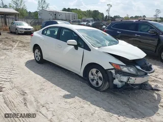 2014 Honda Civic Sedan LX with VIN 2HGFB2F53EH500810, listed as a IAAI auction lot 41952317 with 137,567 mi miles. Bid and sale history available at carsss.com. Image 1.