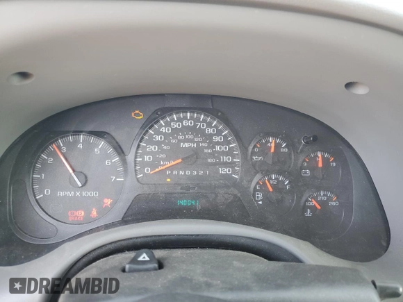 2006 Chevrolet TrailBlazer LS with VIN 1GNET16SX66165482, listed as a Copart auction lot 48082775 with 140,041 mi miles and Clean Title. Bid and sale history available at DreamBid. Image 9.
