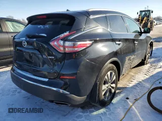 2015 Nissan Murano SV with VIN 5N1AZ2MH4FN270782, listed as a Copart auction lot 88063505 with 138,797 mi miles and Salvage title. Bid and sale history available at DreamBid. Image 3.
