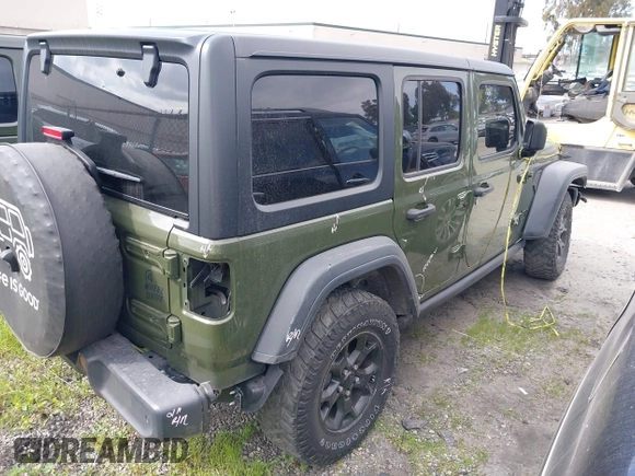 2020 Jeep Wrangler Unlimited Sport S с VIN 1C4HJXDG6LW285952, выставлен на аукционе IAAI как лот 41666200 с пробегом 37 089 миль миль и . История ставок и продаж доступна на DreamBid. Изображение 4.