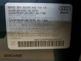 2011 Audi Q5 Premium Plus with VIN WA1LFAFP6BA043075, listed as a Copart auction lot 51084425 with 228,195 mi miles and Salvage Title. Bid and sale history available at DreamBid. Image 14.