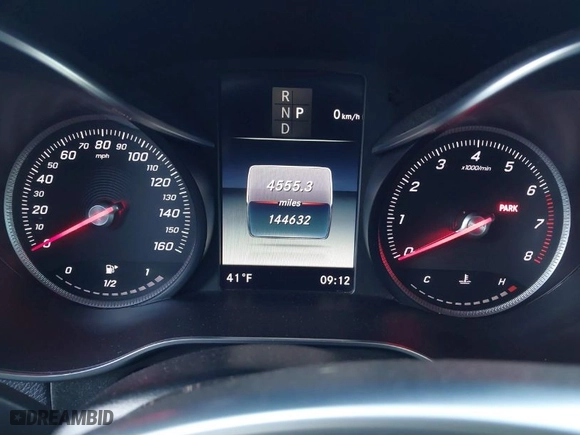 2018 Mercedes-Benz GLC with VIN WDC0G4KB0JV109381, listed as a IAAI auction lot 41476483 with 144,632 mi miles. Bid and sale history available at carsss.com. Image 7.