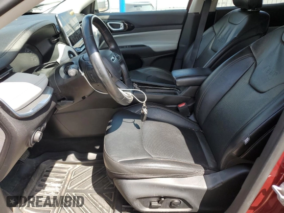 2022 Jeep Compass Limited with VIN 3C4NJDCBXNT159383, listed as a Copart auction lot 62136695 with 59,429 mi miles and Salvage title. Bid and sale history available at DreamBid. Image 7.