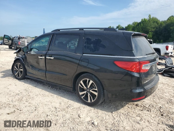 2018 Honda Odyssey Elite z VIN 5FNRL6H95JB017447, wystawiony jako Copart lot #64752615 z przebiegiem 136 616 mil mil oraz Nie do naprawy • Non repairable. Historia ofert i sprzedaży dostępna na DreamBid. Obrazek 2.