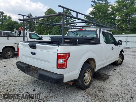 2020 Ford F-150 XL with VIN 1FTEX1CB0LFB98035, listed as a Copart auction lot 44236955 with 82,235 mi miles and Salvage title. Bid and sale history available at DreamBid. Image 3.