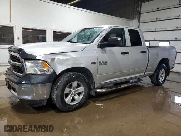 2018 Ram 1500 Express with VIN 1C6RR7FT9JS309082, listed as a Copart auction lot 47548215 with 156,529 mi miles and Salvage Title. Bid and sale history available at carsss.com. Image 1.