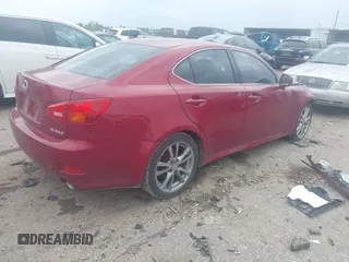 2006 Lexus IS 350 with VIN JTHBE262265010490, listed as a IAAI auction lot 41910749 with 179,472 mi miles and . Bid and sale history available at DreamBid. Image 4.