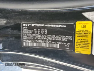 2017 MINI Hardtop Cooper S with VIN WMWXP7C52H2A44625, listed as a Copart auction lot 58011895 with 79,238 mi miles and Salvage title. Bid and sale history available at DreamBid. Image 13.