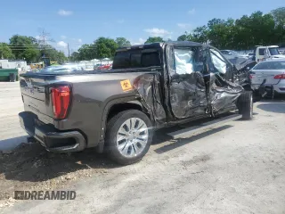 2020 GMC Sierra 1500 Denali with VIN 1GTU9FEL3LZ164890, listed as a Copart auction lot 51253935 with 63,147 mi miles and Non Repairable. Bid and sale history available at DreamBid. Image 3.