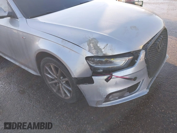 2015 Audi A4 Premium with VIN WAUBFAFL0FN005545, listed as a IAAI auction lot 41441399 with 112,478 mi miles. Bid and sale history available at carsss.com. Image 6.