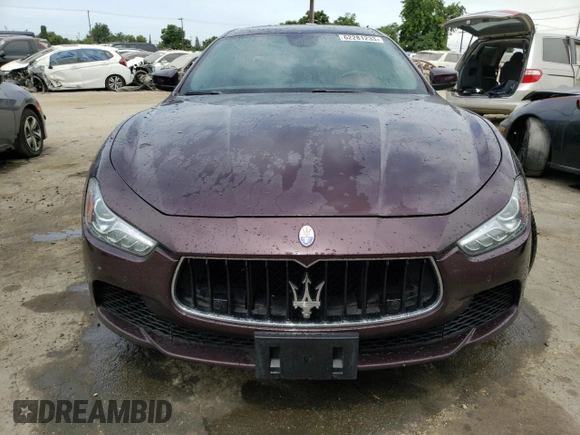 2017 Maserati Ghibli with VIN ZAM57XSA4H1197224, listed as a Copart auction lot 62281233 with 74,389 mi miles. Bid and sale history available at carsss.com. Image 5.