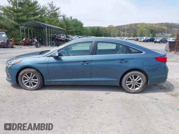 2017 Hyundai Sonata SE with VIN 5NPE24AF9HH452408, listed as a IAAI auction lot 42039484 with 105,004 mi miles. Bid and sale history available at carsss.com. Image 14.