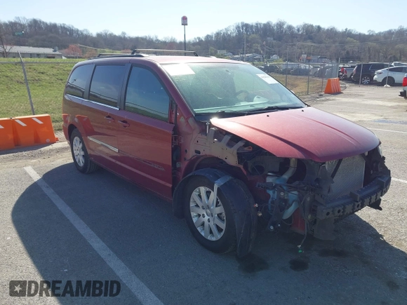 2013 Chrysler Town & Country Touring with VIN 2C4RC1BG5DR539501, listed as a IAAI auction lot 41828569 with 166,394 mi miles. Bid and sale history available at carsss.com. Image 1.