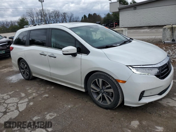 2022 Honda Odyssey Touring z VIN 5FNRL6H89NB039089, wystawiony jako Copart lot #81227004 z przebiegiem 50 881 mil mil oraz Szkoda całkowita • Salvage title. Historia ofert i sprzedaży dostępna na DreamBid. Obrazek 4.