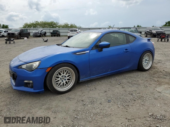 2014 Subaru BRZ Limited with VIN JF1ZCAC17E9600385, listed as a Copart auction lot 52814065 with 122,773 mi miles and Salvage title. Bid and sale history available at DreamBid. Image 1.