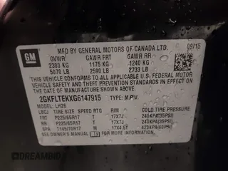 2016 GMC Terrain SLE with VIN 2GKFLTEKXG6147915, listed as a IAAI auction lot 41797192 with 114,232 mi miles. Bid and sale history available at carsss.com. Image 9.