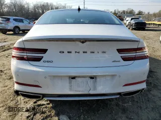 2021 Genesis G80 2.5T with VIN KMTGB4SC1MU078178, listed as a Copart auction lot 43626885 with Not Provided miles and Salvage Title. Bid and sale history available at DreamBid. Image 6.