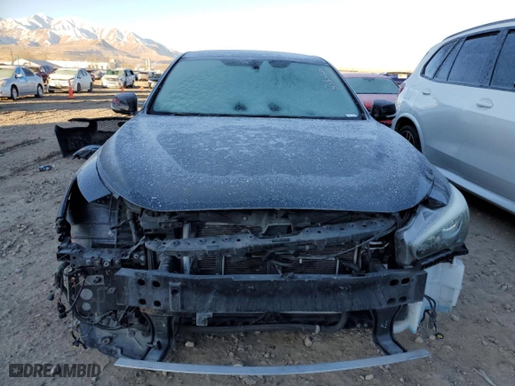 2014 Infiniti Q50 Hybrid Premium with VIN JN1AV7AR6EM701656, listed as a Copart auction lot 83905684 with 104,542 mi miles and Salvage Title. Bid and sale history available at carsss.com. Image 5.