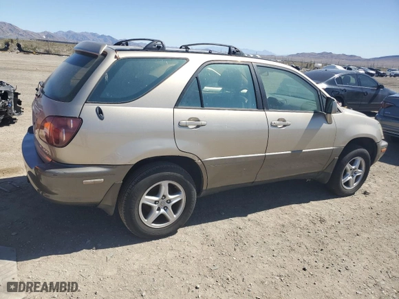 1999 Lexus RX 300 Luxury SUV with VIN JT6GF10U7X0036274, listed as a Copart auction lot 57787864 with 211,369 mi miles and Salvage Title. Bid and sale history available at carsss.com. Image 3.
