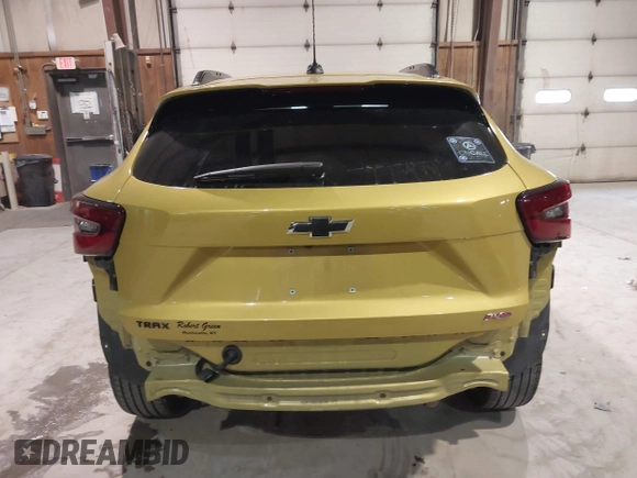 2024 Chevrolet Trax 2RS with VIN KL77LJE22RC168401, listed as a IAAI auction lot 41289797 with 33,224 mi miles and . Bid and sale history available at DreamBid. Image 16.