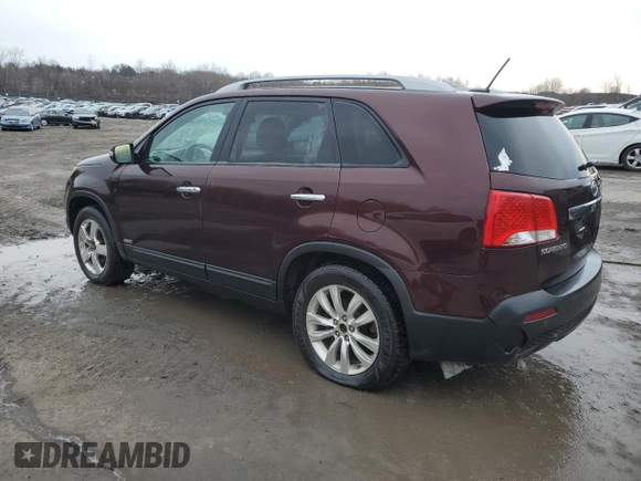 2011 Kia Sorento EX with VIN 5XYKUDA27BG043512, listed as a Copart auction lot 45181195 with 117,729 mi miles and Clean Title. Bid and sale history available at DreamBid. Image 2.
