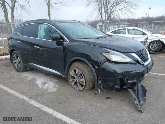 2020 Nissan Murano SV with VIN 5N1AZ2BSXLN158000, listed as a IAAI auction lot 41290253 with 80,239 mi miles. Bid and sale history available at carsss.com. Image 6.