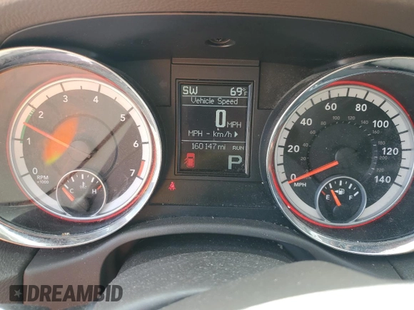 2013 Dodge Durango SXT with VIN 1C4RDJAG4DC666781, listed as a Copart auction lot 47420835 with 160,147 mi miles and Salvage Title. Bid and sale history available at carsss.com. Image 9.