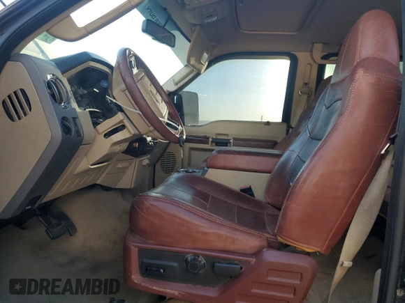 2008 Ford F-250 XL with VIN 1FTSW21R58ED14886, listed as a Copart auction lot 60866345 with 141,980 mi miles and Salvage title. Bid and sale history available at DreamBid. Image 7.
