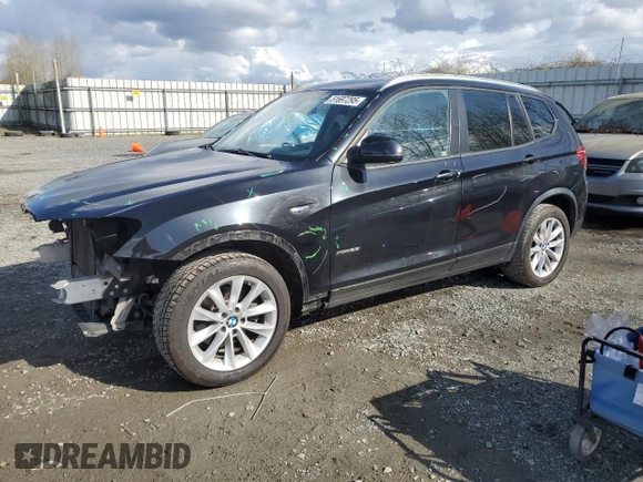 2016 BMW X3 xDrive28i with VIN 5UXWX9C5XG0D86701, listed as a Copart auction lot 51697295 with 84,310 mi miles and Salvage Title. Bid and sale history available at DreamBid. Image 1.