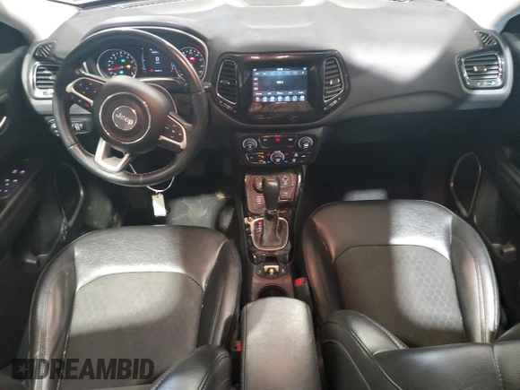 2020 Jeep Compass Latitude with VIN 3C4NJDBB1LT157875, listed as a Copart auction lot 60310155 with 81,817 mi miles and Salvage title. Bid and sale history available at DreamBid. Image 8.