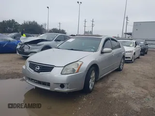 2008 Nissan Maxima 3.5 SL with VIN 1N4BA41E58C802552, listed as a IAAI auction lot 41592779 with 125,519 mi miles. Bid and sale history available at carsss.com. Image 2.