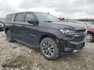 2021 Chevrolet Suburban LT with VIN 1GNSKCKD5MR382216, listed as a Copart auction lot 80243284 with 121,332 mi miles and Salvage Title. Bid and sale history available at carsss.com. Image 4.