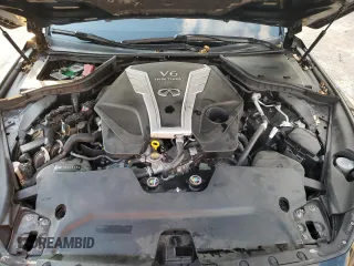 2017 Infiniti Q50 Red Sport 400 with VIN JN1FV7AR5HM870383, listed as a Copart auction lot 80452434 with 63,315 mi miles and Salvage Title. Bid and sale history available at carsss.com. Image 11.
