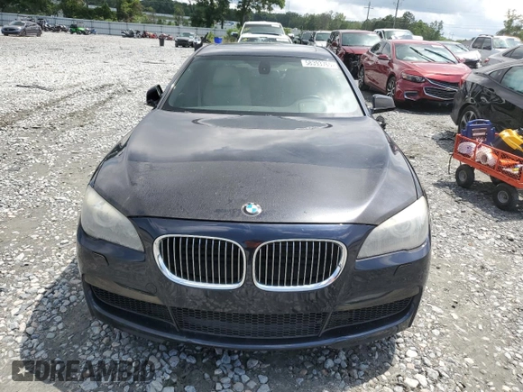 2011 BMW 7 Series 750Li with VIN WBAKB8C57BCY64924, listed as a Copart auction lot 58393765 with Not provided miles and Salvage title. Bid and sale history available at DreamBid. Image 5.