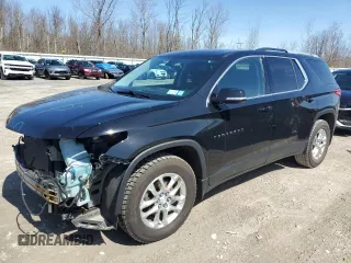 2018 Chevrolet Traverse LT Cloth with VIN 1GNEVGKW6JJ116825, listed as a Copart auction lot 51906875 with 122,022 mi miles and Salvage Title. Bid and sale history available at carsss.com. Image 1.