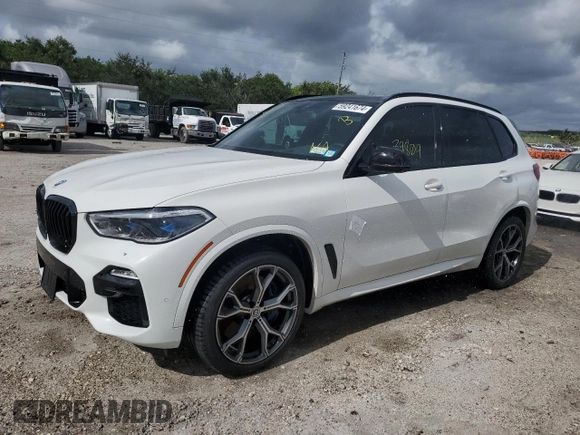 2020 BMW X5 M50i with VIN 5UXJU4C07L9C31149, listed as a Copart auction lot 59241674 with 39,809 mi miles and Non Repairable. Bid and sale history available at carsss.com. Image 1.