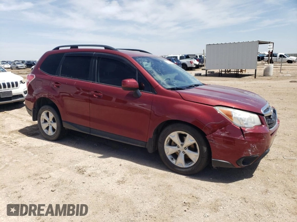 2014 Subaru Forester 2.5i Premium with VIN JF2SJACCXEG436601, listed as a Copart auction lot 53831195 with 107,682 mi miles and Salvage Title. Bid and sale history available at carsss.com. Image 4.