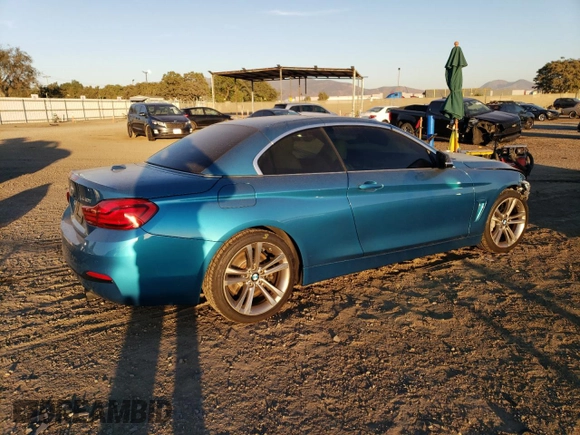 2018 BMW 4 Series 440i with VIN WBA4Z5C5XJEA32924, listed as a Copart auction lot 80485514 with 57,223 mi miles and Salvage title. Bid and sale history available at DreamBid. Image 3.