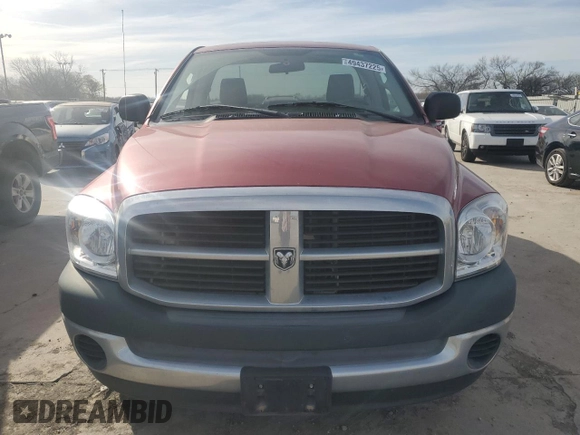 2008 Dodge 1500 ST with VIN 1D7HA16K88J178121, listed as a Copart auction lot 49437225 with 32,938 mi miles and Salvage Title. Bid and sale history available at DreamBid. Image 5.