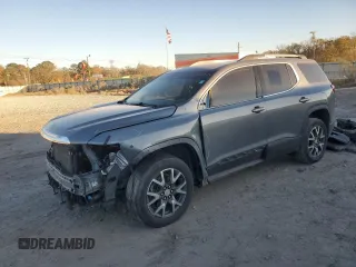 2021 GMC Acadia SLE with VIN 1GKKNKLS1MZ112007, listed as a Copart auction lot 85857394 with 56,585 mi miles and Salvage Title. Bid and sale history available at carsss.com. Image 1.