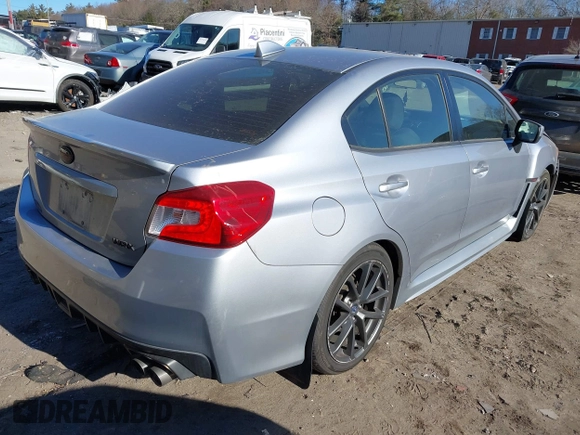2018 Subaru WRX Premium with VIN JF1VA1C61J8800002, listed as a IAAI auction lot 41293981 with 55,787 mi miles. Bid and sale history available at carsss.com. Image 4.