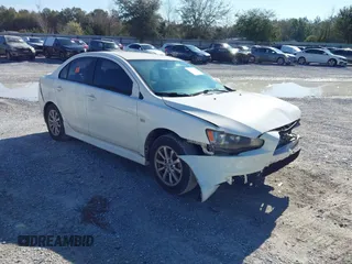 2010 Mitsubishi Lancer ES with VIN JA32U2FU0AU033365, listed as a IAAI auction lot 41671843 with 157,905 mi miles. Bid and sale history available at carsss.com. Image 1.