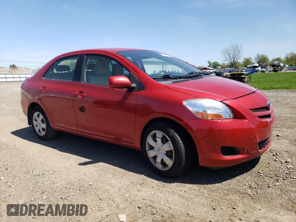 2008 Toyota Yaris with VIN JTDBT923381255744, listed as a Copart auction lot 54938105 with 80,932 mi miles and Clean Title. Bid and sale history available at carsss.com. Image 4.