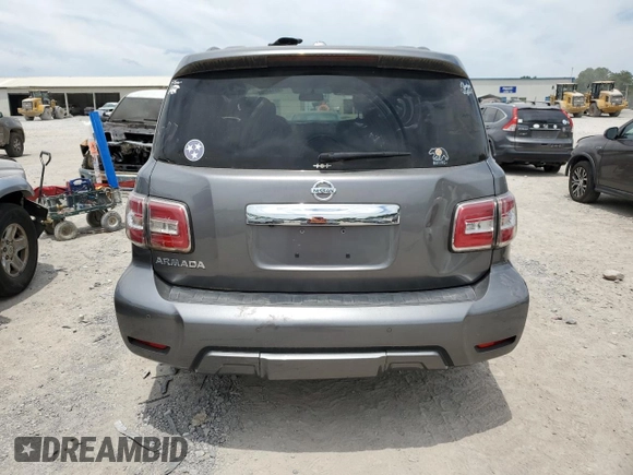 2019 Nissan Armada SV with VIN JN8AY2NC4K9585812, listed as a Copart auction lot 59444084 with 69,782 mi miles and Clean Title. Bid and sale history available at carsss.com. Image 6.